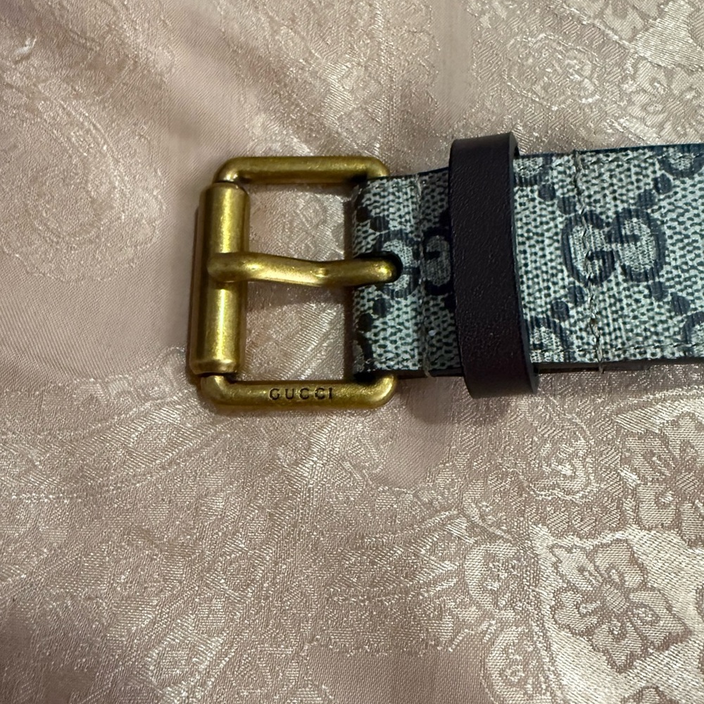 Gucci Black and Gold Men's Belt - Picture 7 of 7